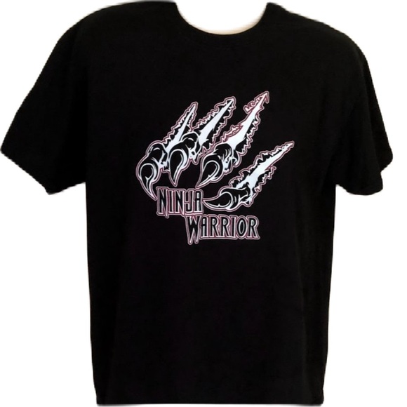 Ninja Warrior Black Men's T-Shirt Claw Dry Guard - Picture 1 of 8
